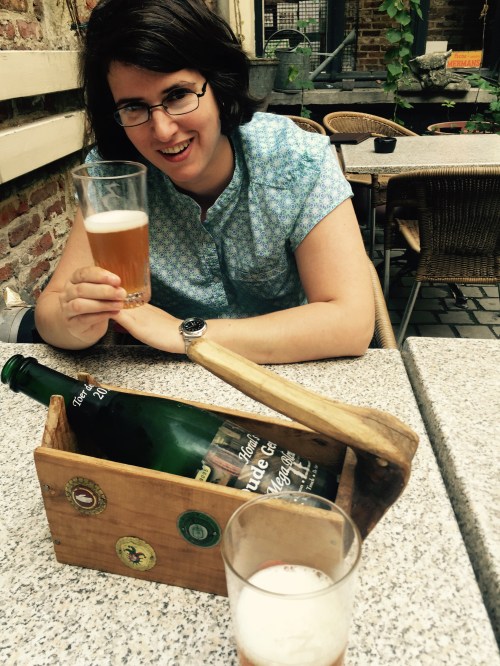 My first beer with Claudia Asch was a well-cellared gem.